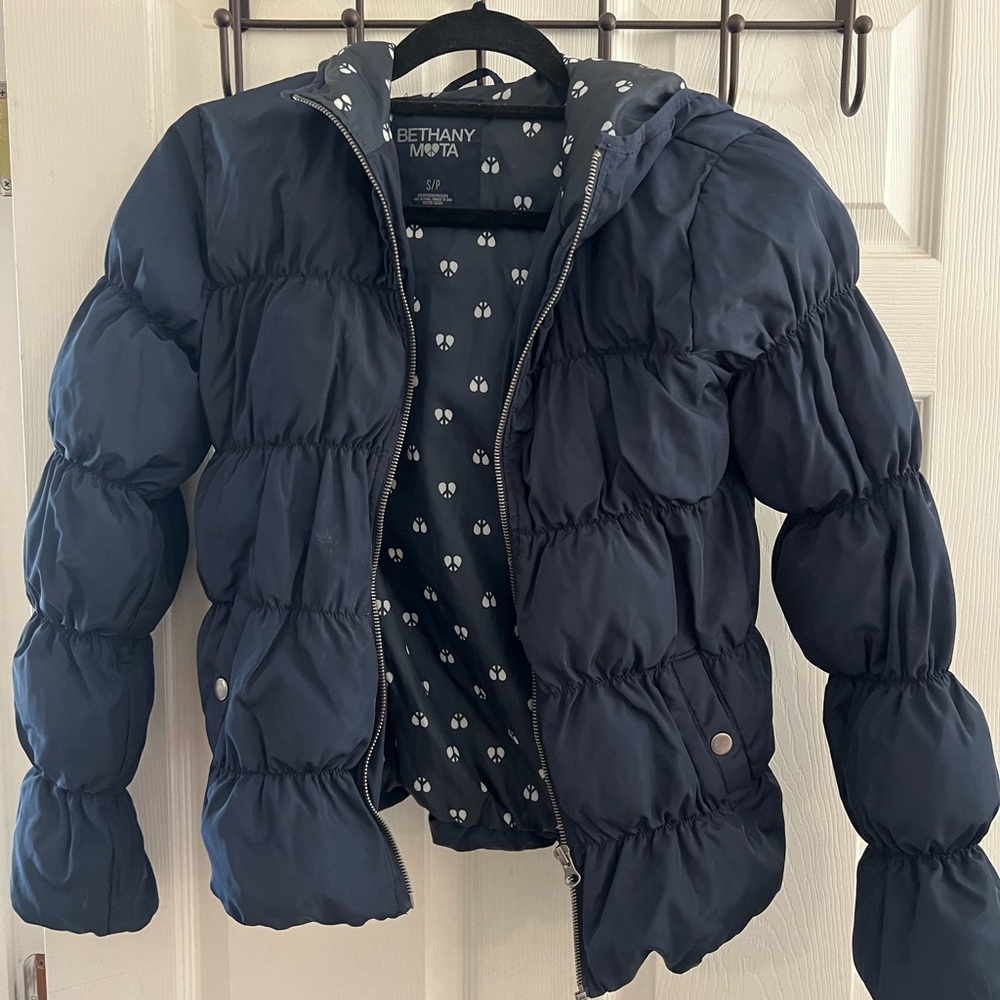 Bethany Mota Navy Kids Puffer Jacket